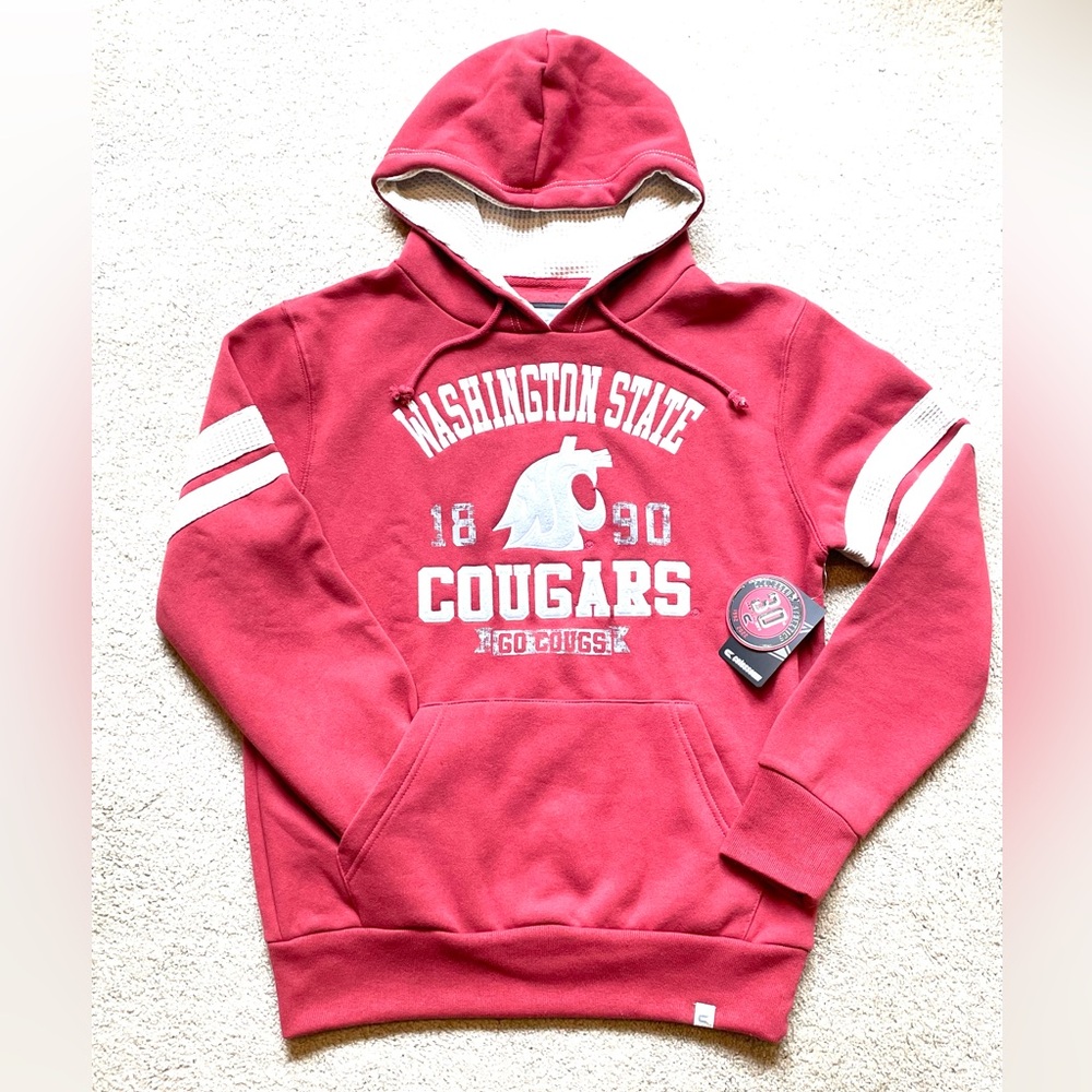 NWT! 
Colosseum Red Washington State Cougars Pullover Hoodie